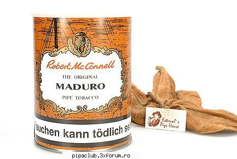 maduro data degustarii tutunului kohlhase, kopp und co. produsului (brand) :robert mcconnell the