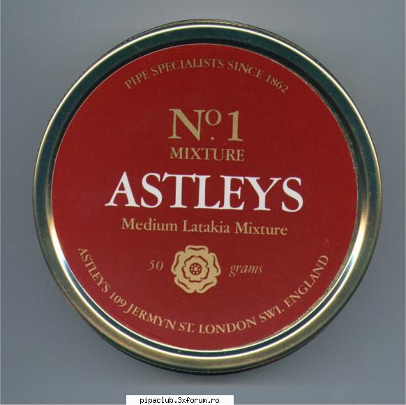 Astley's No. 1 - Data degustarii : Producatorul tutunului - Astleys
