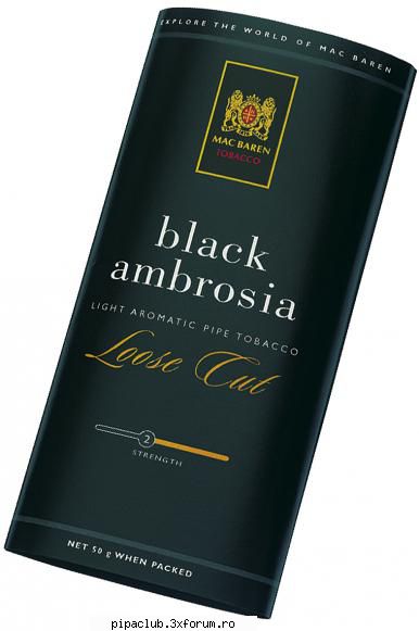Black Ambrosia - Data degustarii: Producatorul tutunului: Mac - Mac Baren