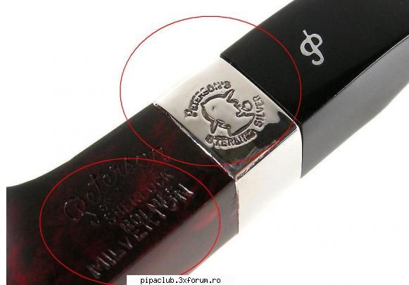 Peterson "sterling silver' - Aveti mai jos cele doua poze comparative ale - Intretinere si reparatii pipe