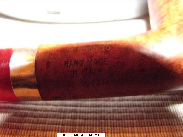 Pipa Brebbia Hand MAde in Italy argint 925 exceptionala - Pipa a fost fumata de 9 - Vanzari pipe si accesorii