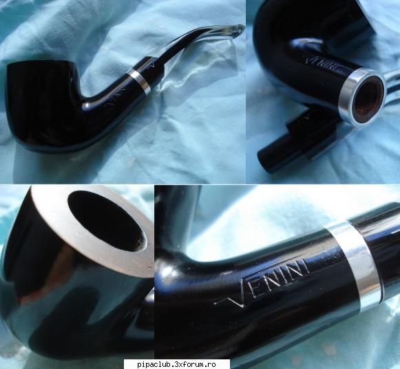 Pipa Venini 2007 (Italia) - Briar cu finisaje tipice scolii italiene - Vanzari pipe si accesorii