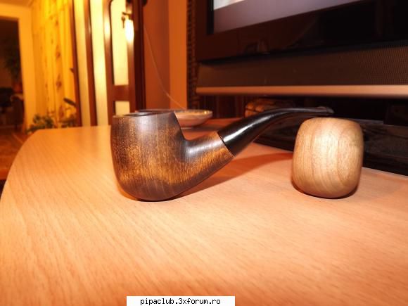 Pipe din cires - Si inca una. La pipa asta am folosit un bait pe - Pipe manufacturate de noi