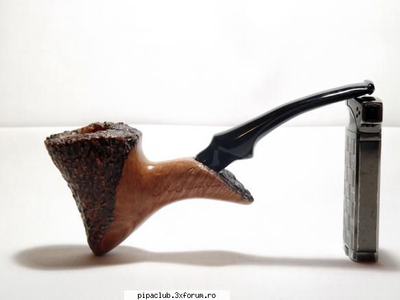 Pipe din cires - Am mai facut o pipa din briar, B-003, partial - Pipe manufacturate de noi