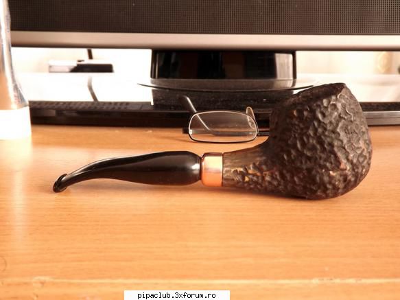 Pipe din cires - Am incercat sa atasez la o pipa mai veche un inel - Pipe manufacturate de noi