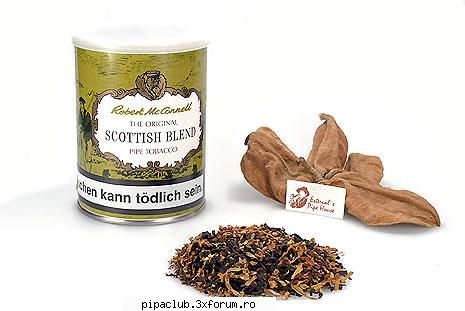 Robert McConnell SCOTTISH BLEND - Data degustarii : Producatorul tutunului - Robert Mc Connell
