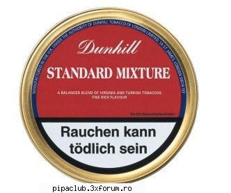 Standard Mixture - Conţinut: Virginie cu o uşoară - Dunhill