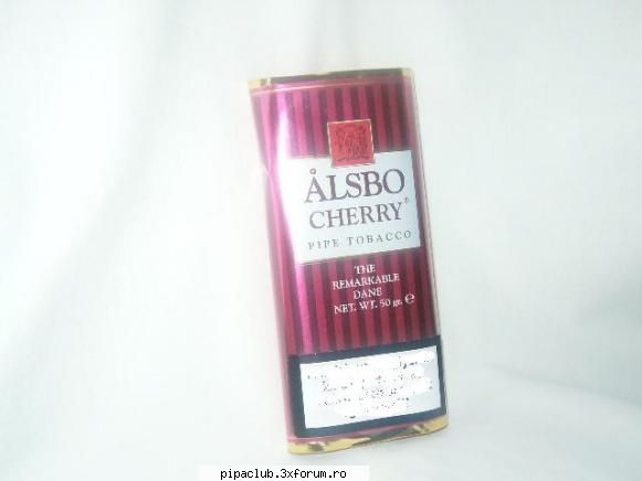 Vand tutun pipa Alsbo Cherry 35ron - Tutun calitate 50gr la doar 35 ron - Vanzari tutun de pipa si trabucuri