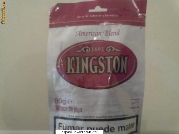 tutun pipa [MARK1,KINGSTOWN] - vand 5 pungi de 80 grame kingston-30 ron - Vanzari tutun de pipa si trabucuri
