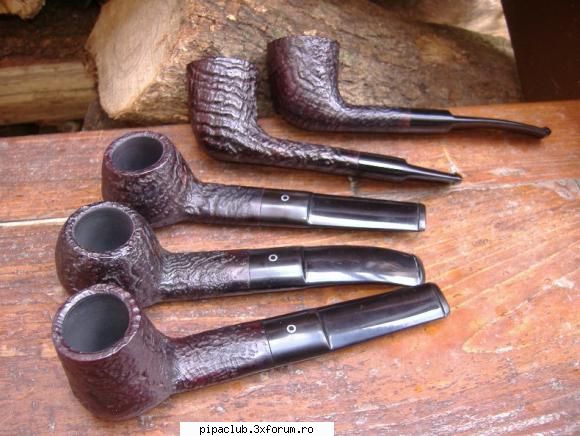 vind pipe noi.... - 5 pipe Raffaello, productie veche, sandblasted - Vanzari pipe si accesorii